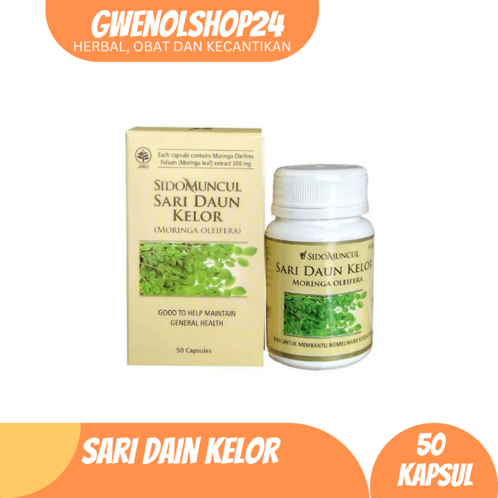 Sari Daun Kelor 50's Kapsul Sidomuncul | Sari Daun Kelor Sidomuncul