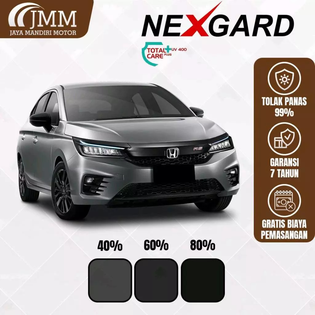 Kaca Film Nexgard Total Care UV400 Kaca Depan + Nexgard Premium SKKB