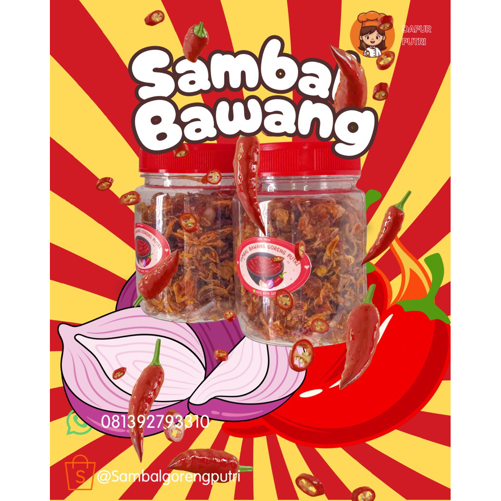 Sambal bawang goreng pedas original 500gr