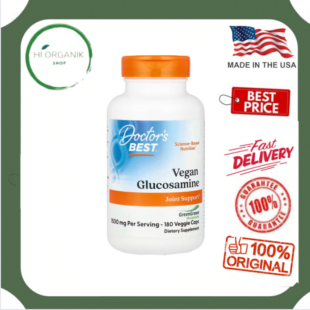 Doctor's Best Vegan Glucosamine 1500 mg per serving 180 Veggie Caps