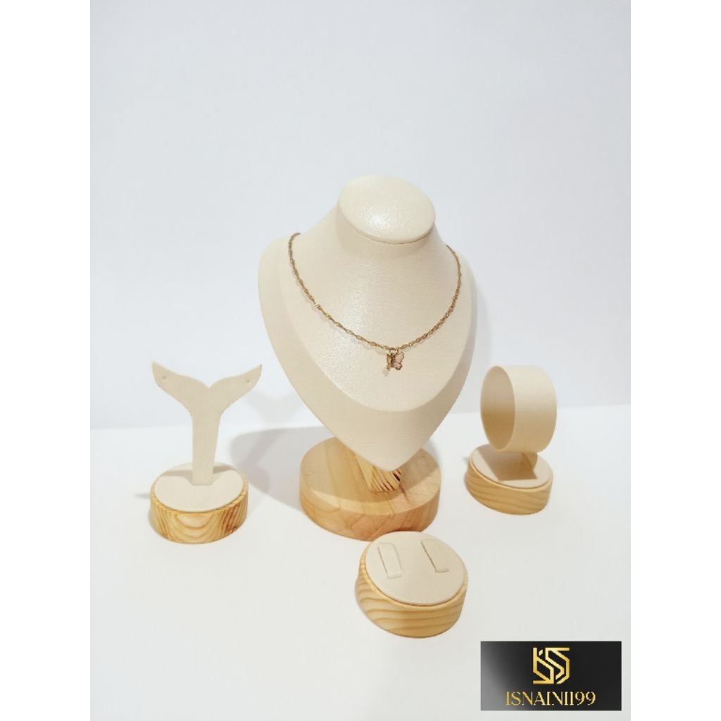 Display kalung/tempat perhiasan kalung satu set/display Mannequin leher/tempat perhiasan satu set/di