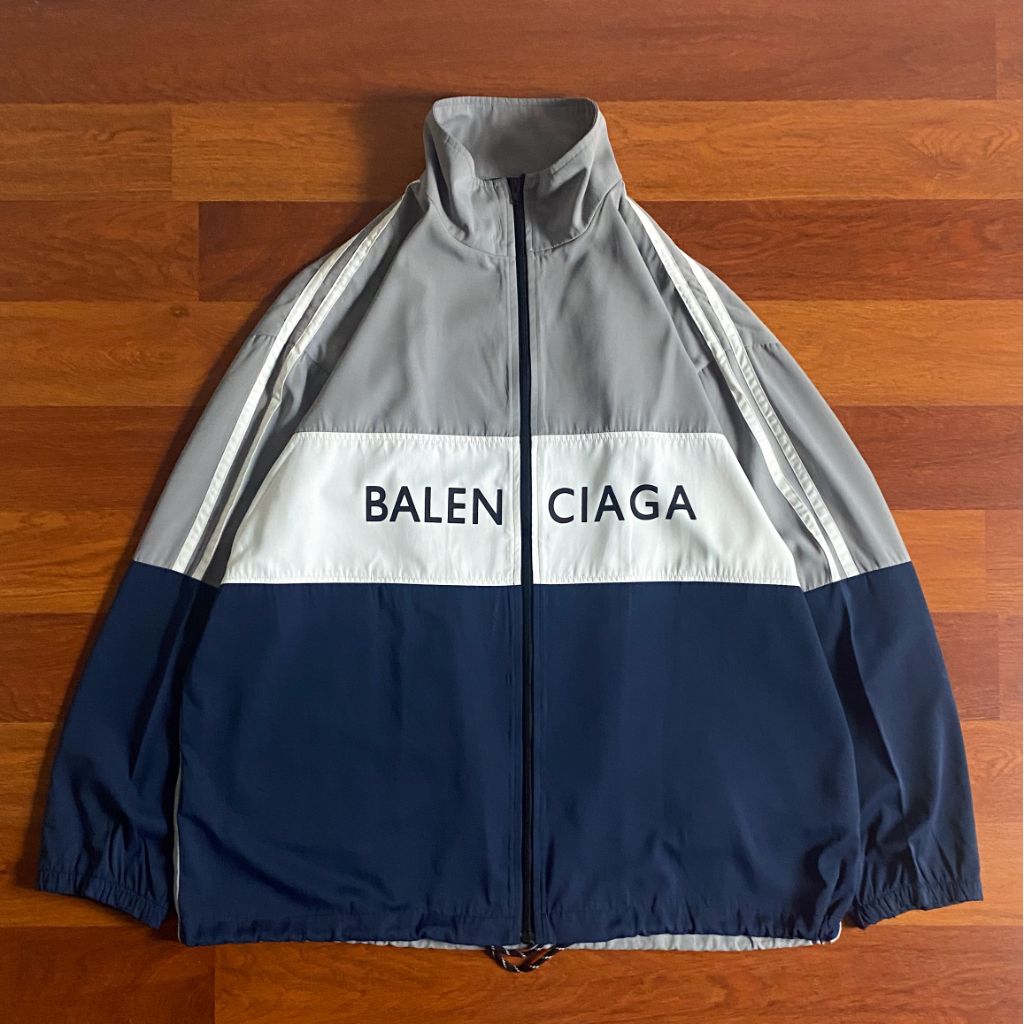 No brand color block jacket ( XL - XXL ) pria