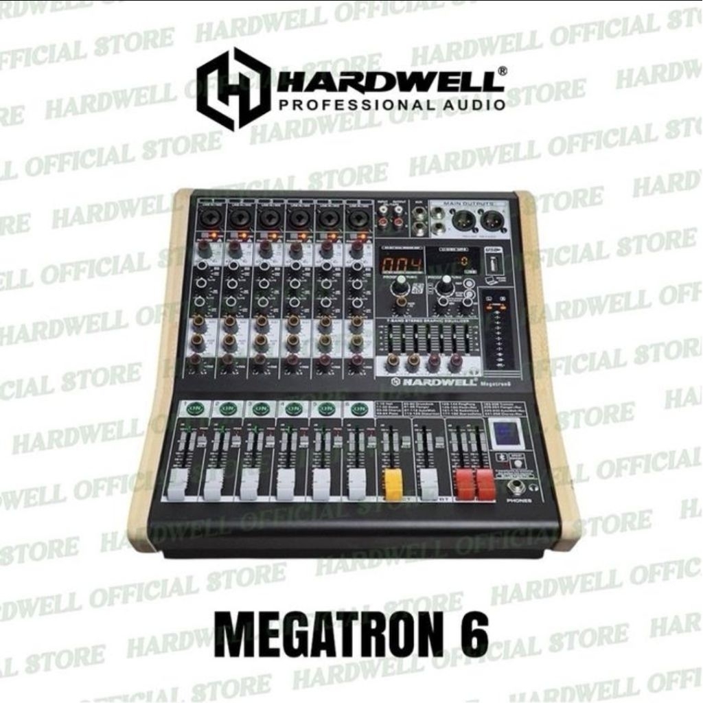 Power Mixer 6 Channel Hardwell MEGATRON 6 Original Hardwell