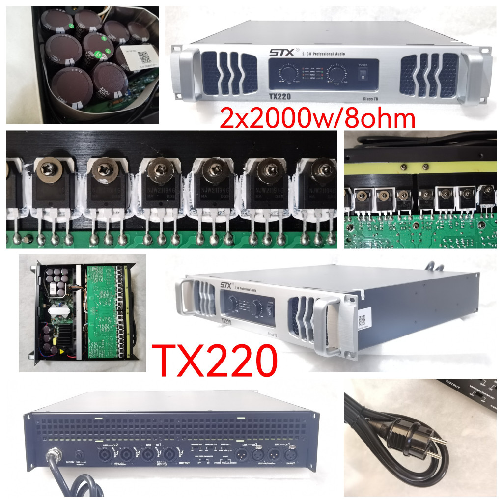 STX POWER : Power Amplifier 2*2000W 8Ohm X220