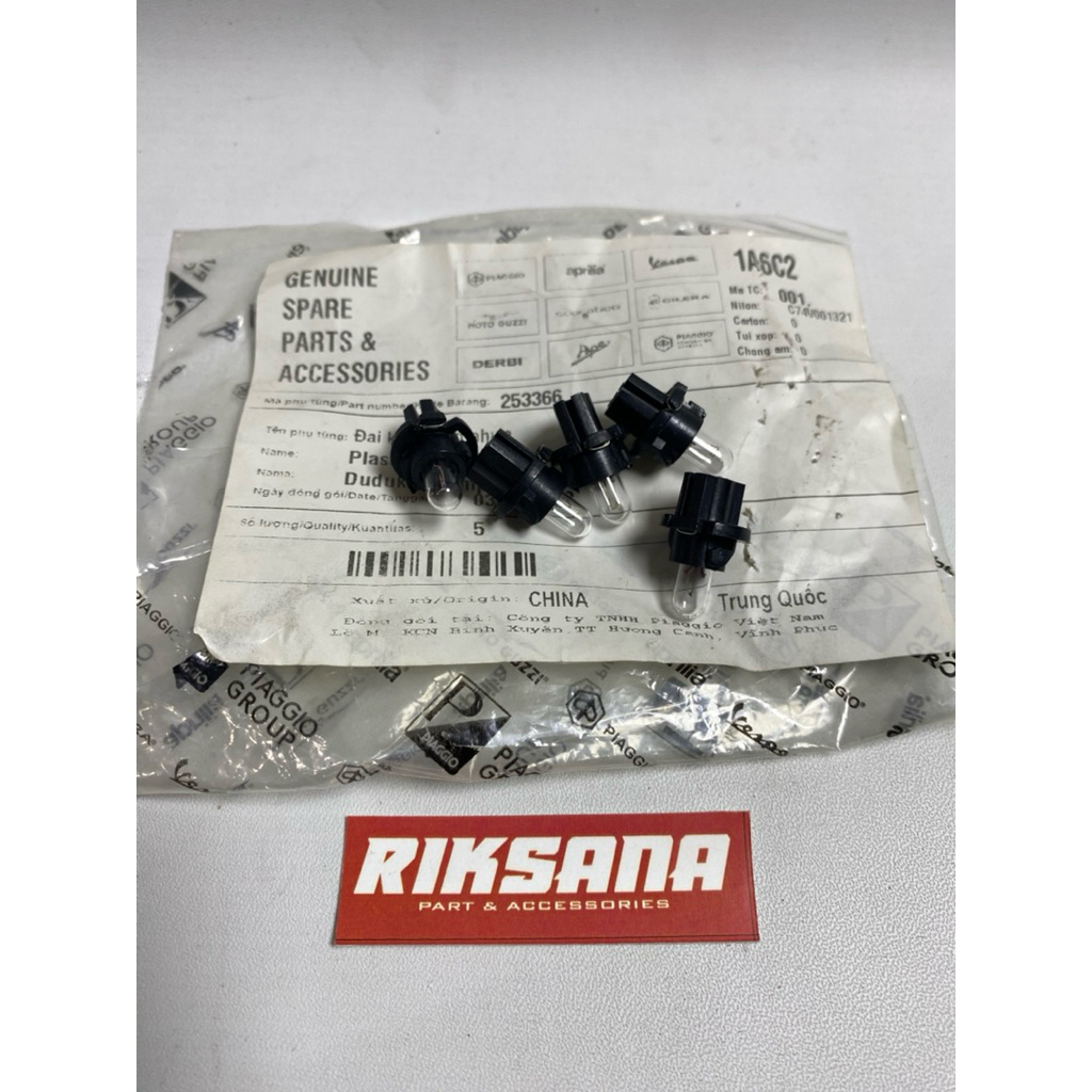 Bohlam Lampu Speedometer Piaggio Zip Original