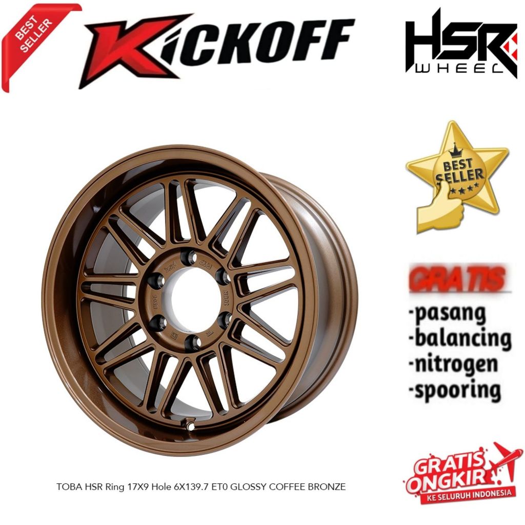 Velg Mobil Hilux Pajero Fortuner Dll HSR TOBA R17 Velg Celong