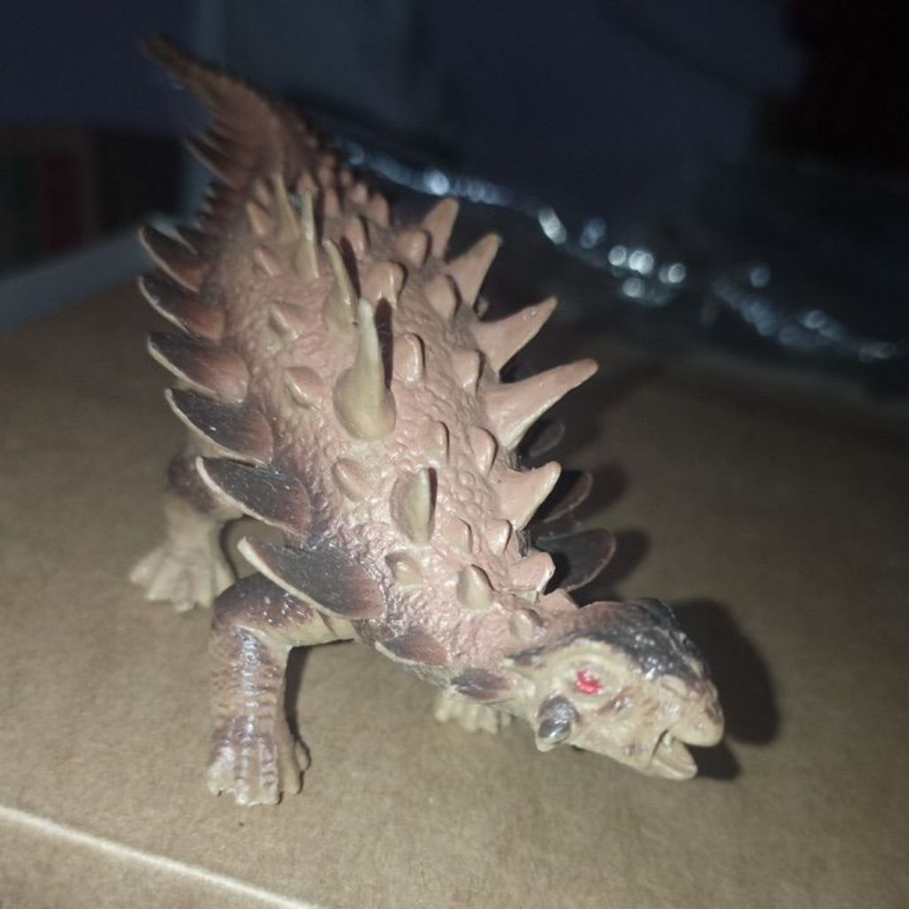 figure dinosaurus ankylosaurus no brand bahan karet padat