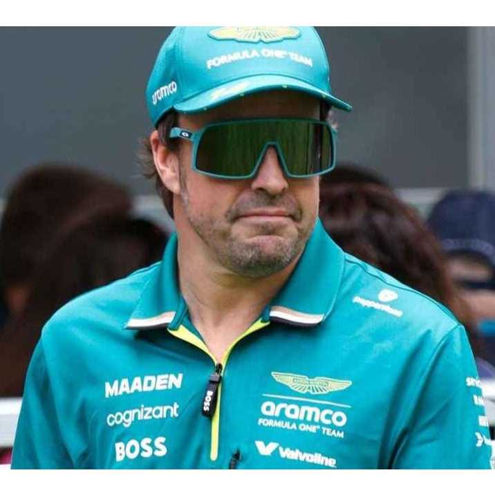 SALE Aston Martin HUGO BOSS F1 Formula 1 Team Fernando Alonso Original Baju Kaos Polo Pria B