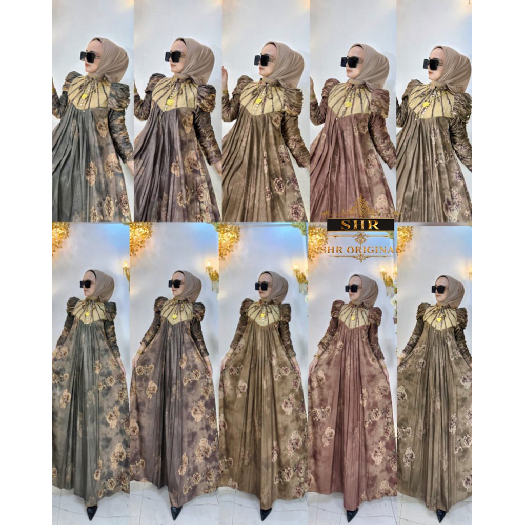 SHR NEW READY GAMIS PRINCESS INCES RATU MUTIARA BY SHR ORI GAMIS LEBARAN