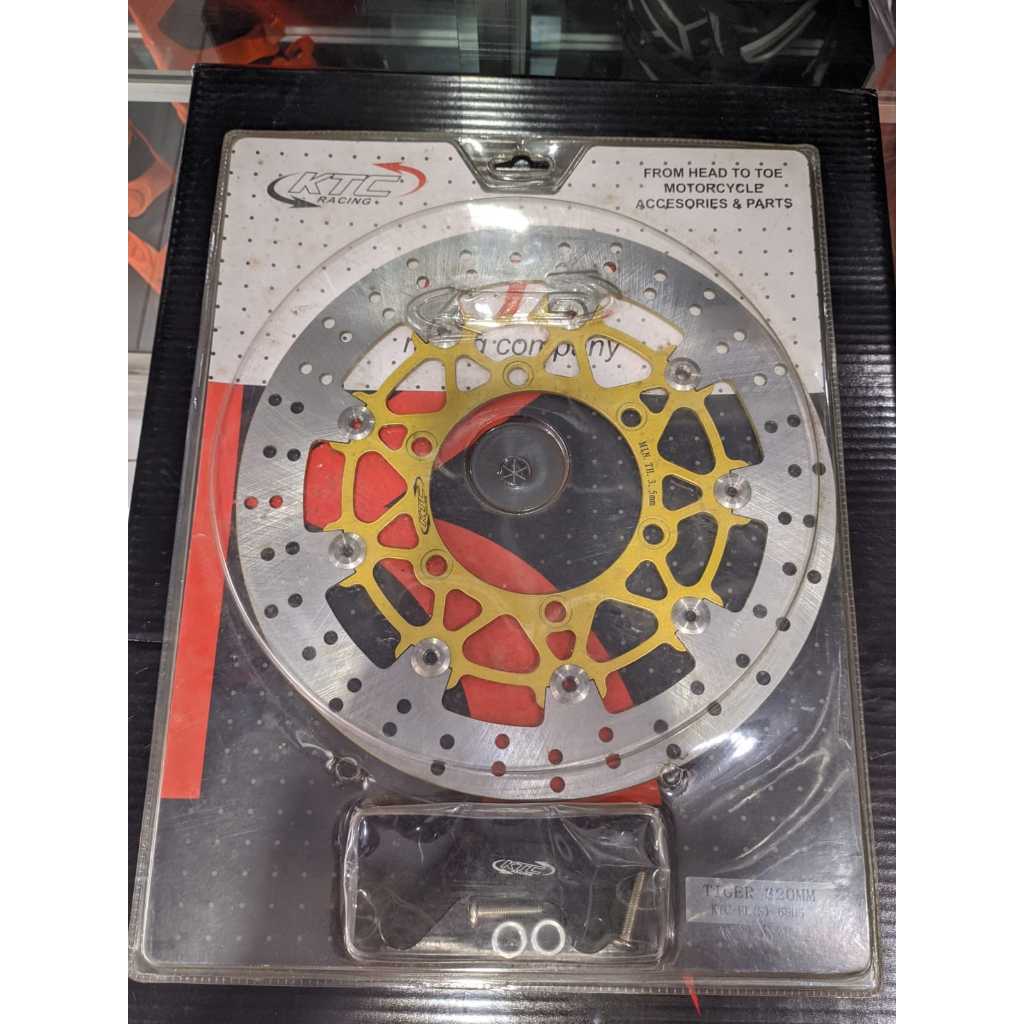 PIRINGAN DISC CAKRAM DEPAN FLOATING KTC RACING UKURAN 320 MM TIGER CB150 MEGAPRO VERZA SET BREKET KT
