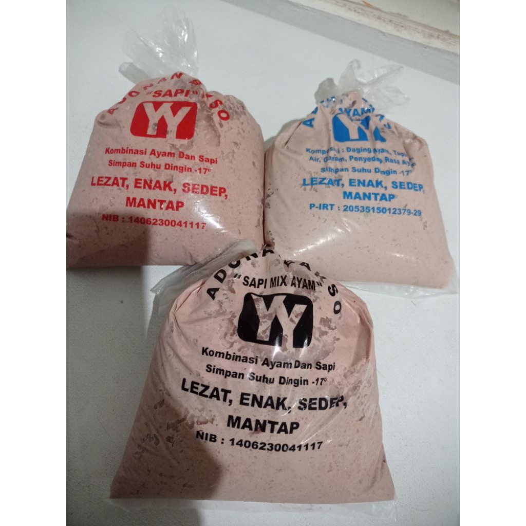 Adonan bakso YY kemasan 1kg (INSTAN)