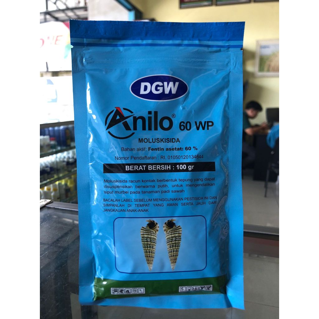 ANILO 60 WP 100gr Moluskusida Fentin Asetat 60% Racun keong Pembasmi Hama Siput Keong DGW