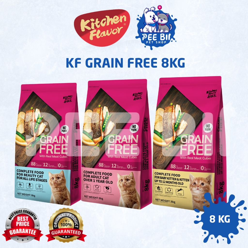 KF Grain Free 8KG / Kitchen Flavour Makanan Kucing Grain Free
