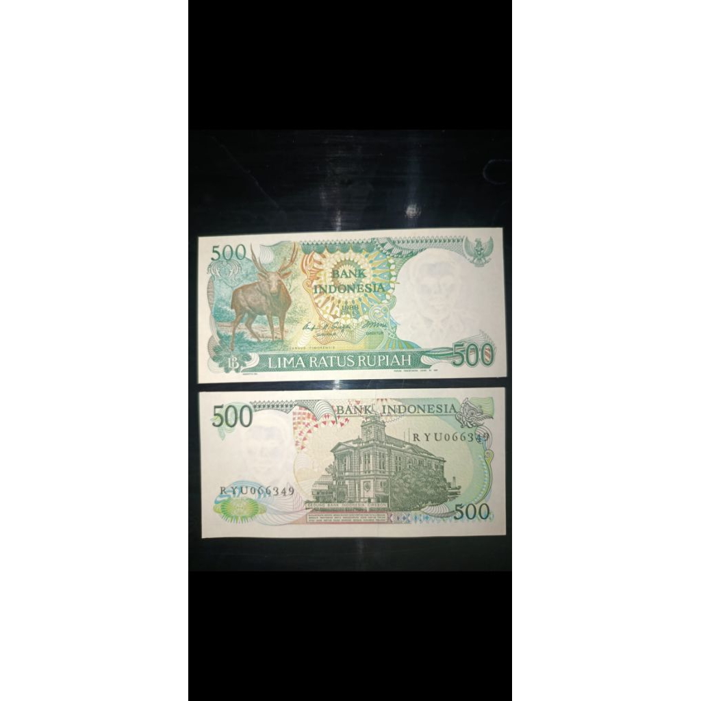 uang kertas kuno 500 kijang asli
