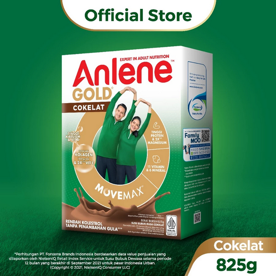 ANLENE GOLD 5X COKLAT 825 G SUSU NUTRISI LANSIA