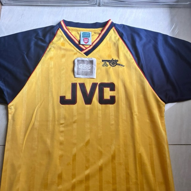 Arsenal Retro 88-89 Away Jersey Score Draw Official Retro