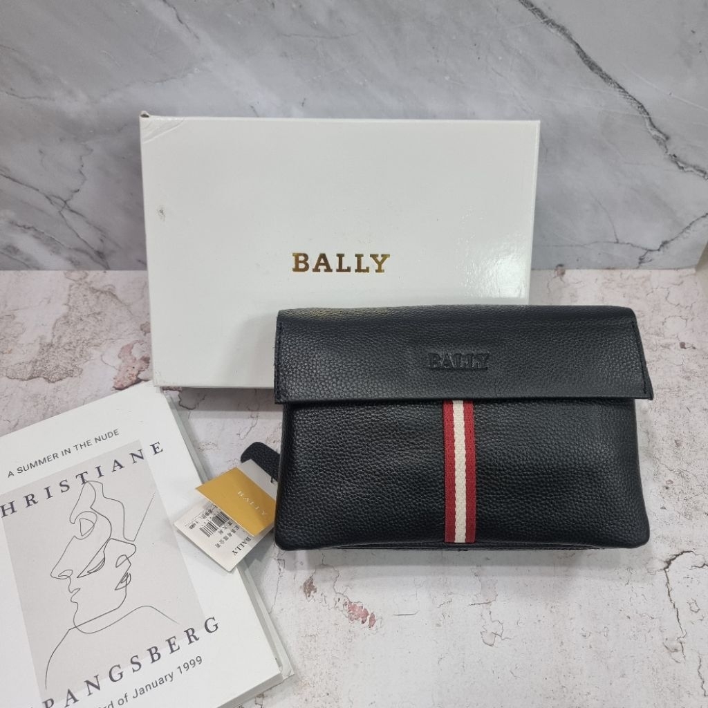 CLUTCH PRIA HANDBAG BALLY ORIGINAL LEATHER PREMIUM VVIP QUALITY