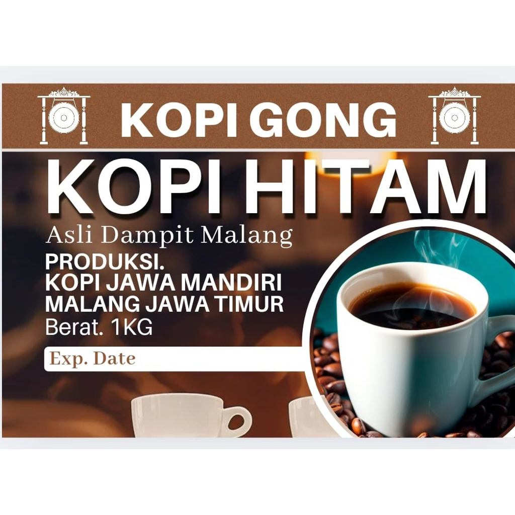 KOPI GONG KOPI BUBUK ASLI KHAS DAMPIT