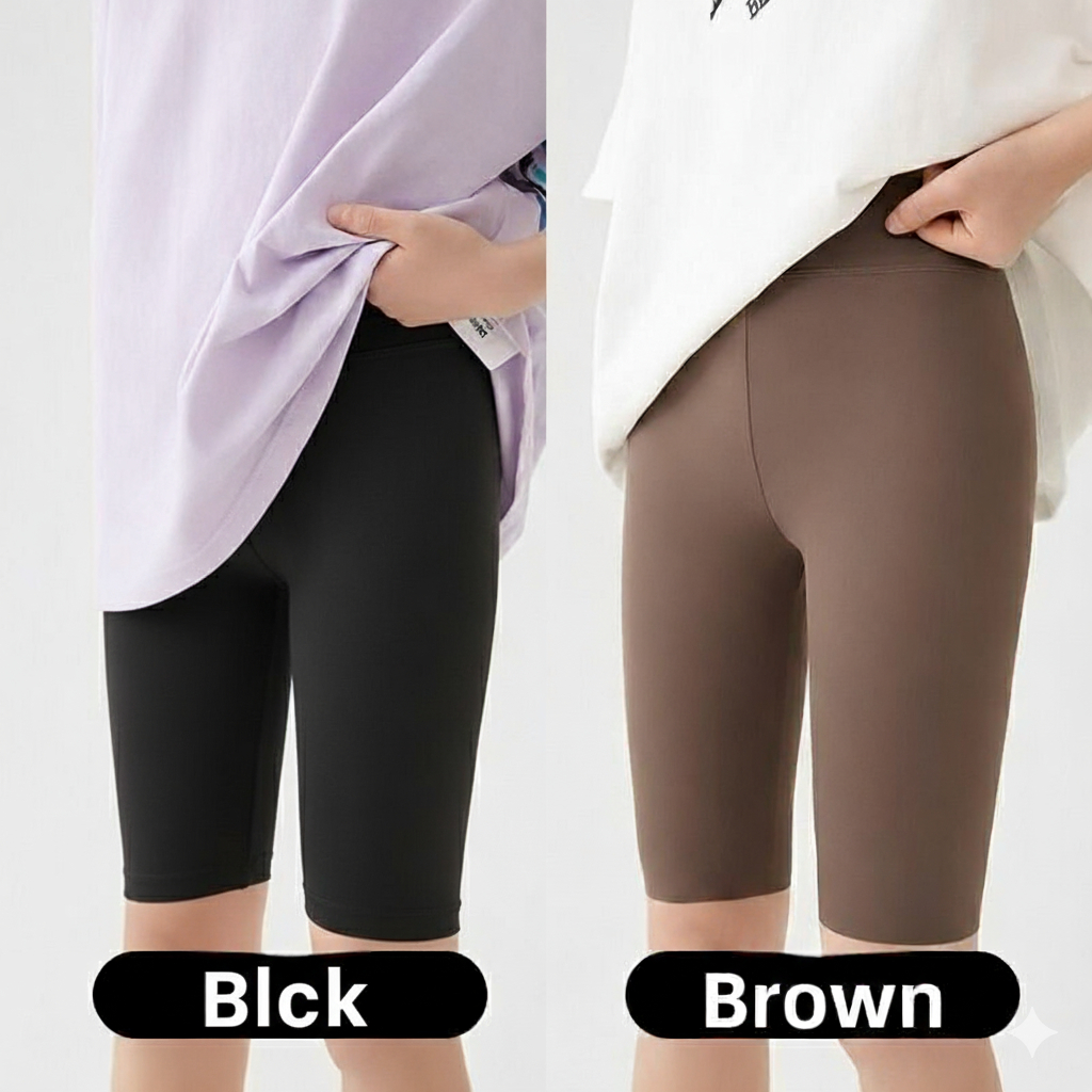 Celana Legging Pendek Spandeks Short Sot Pants Adem Elastis muat BB 30 - 100 kg