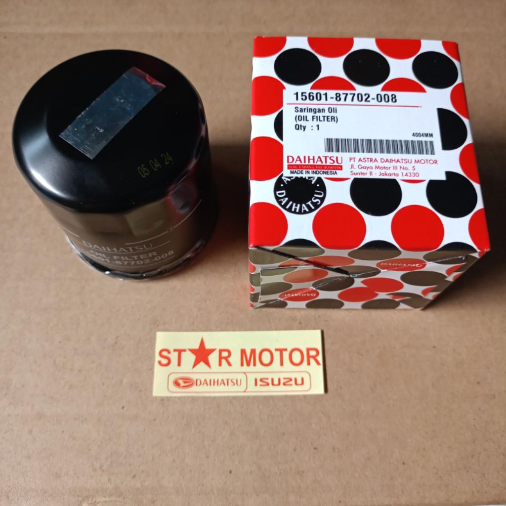 Filter oli granmax filter oli avanza filter oli xenia filter oli terios filter oli calya filter oli 