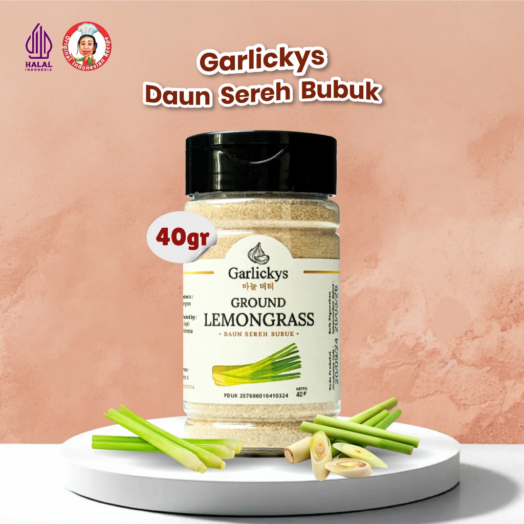 Garlickys Bubuk Daun Sereh Serai Wangi Segar Merah / Sereh Merah Segar