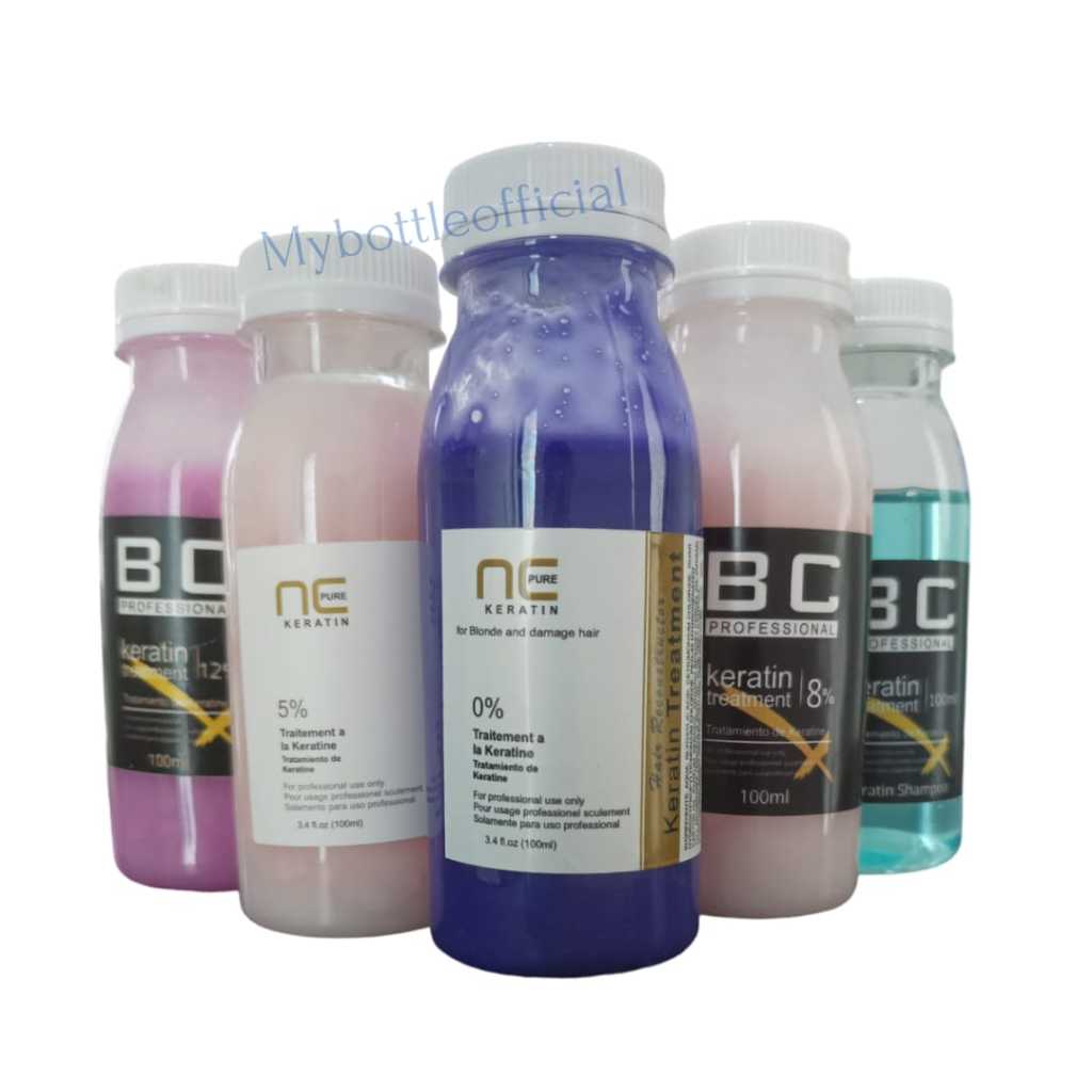 (BISA COD) 100 ML NCPURE KERATIN RAMBUT TREATMENT SMOOTHING RAMBUT BRAZILIAN