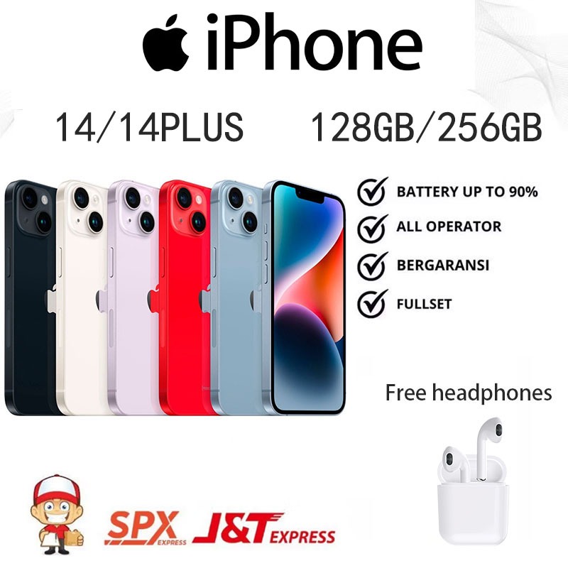 APPLE IPHONE 14 14Plus IPHONE 14/14PLUS SecondN BARANG BERGARANS 128GB Fullset Mulus HP14 14PLUS