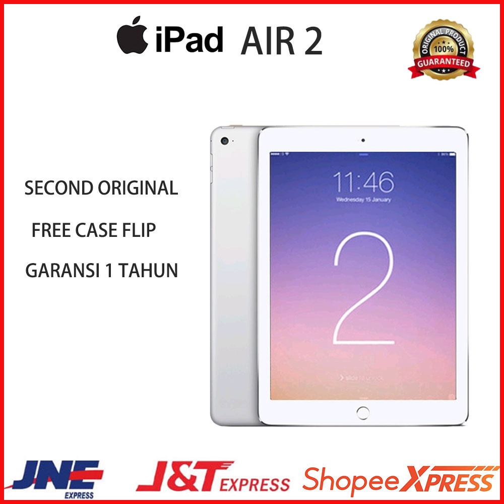 (COD)APPLE Ipad Air 2  9,7" 64GB Wifi Only Kondisi Mulus  SECOND ORIGINAL