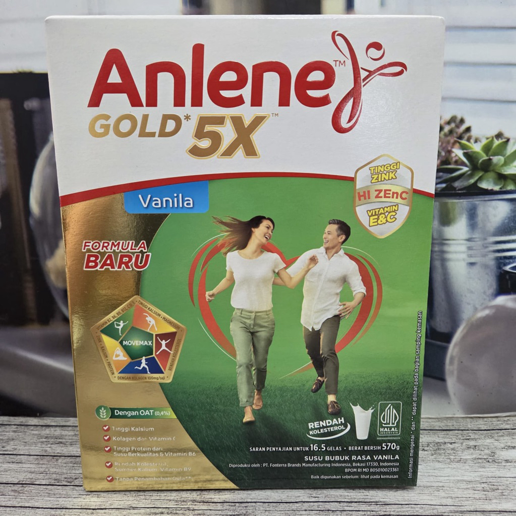 Anlene Gold Plus Formula Baru 570gr - Susu Tinggi Protein dan Rendah Lemak