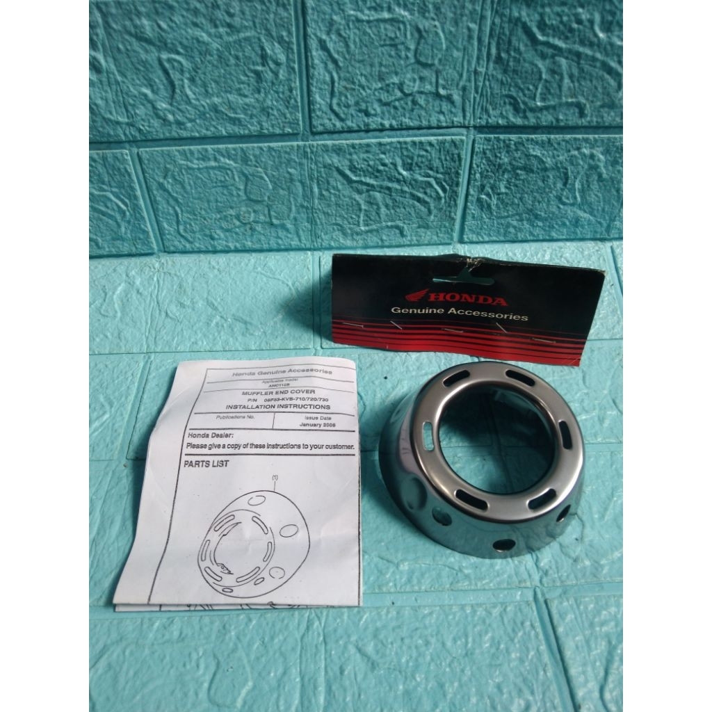 end cup corong knalpot Vario 110 Vario 125 Vario 150 genuine part accessories Honda Thailand/end cup