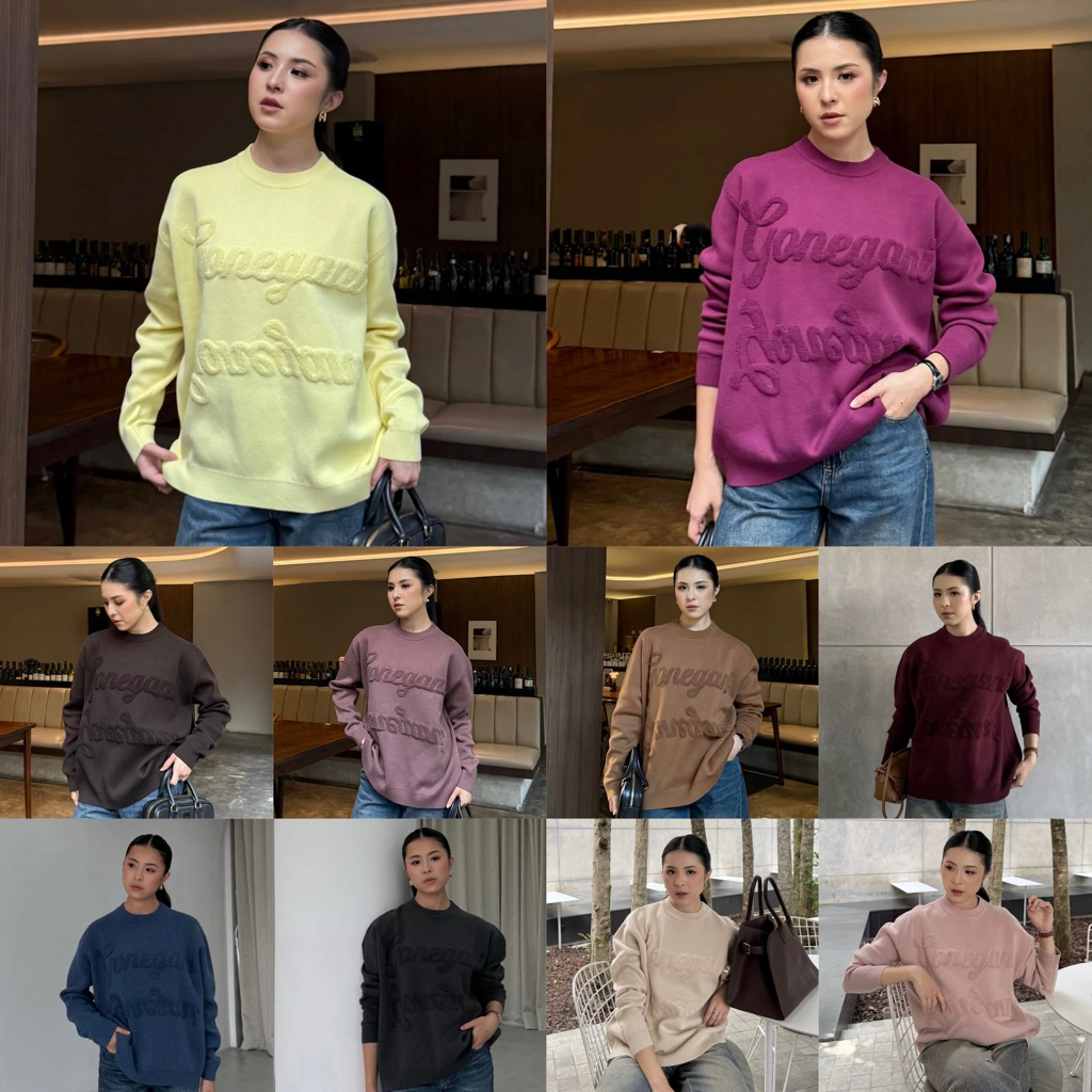 GG SIGNATURE KNIT || BOXY SWEATER || BY GONEGANI