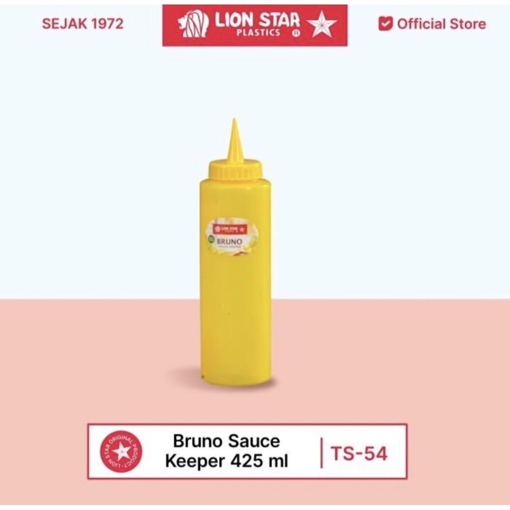 BOTOL MAYONES LION STAR 425 ML / BOTOL SAUS KECAP LION STAR