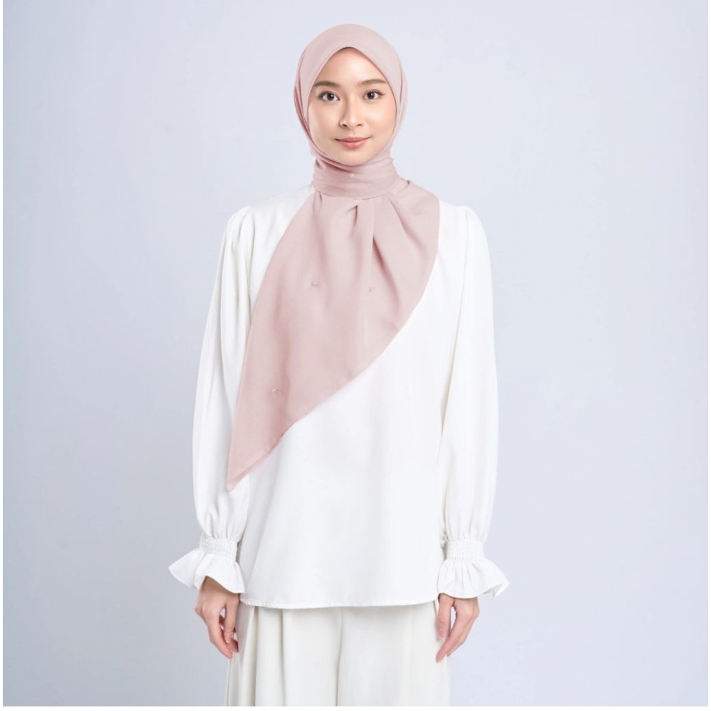 Napocut Hijab - Zyra Embroidery - Hijab Segiempat Bordir Bunga