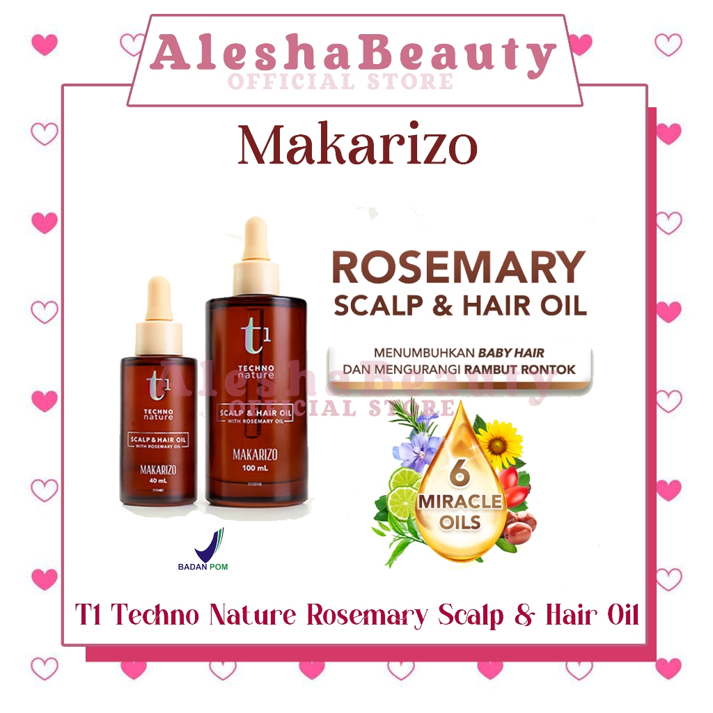 Makarizo T1 Techno Nature Rosemary Scalp & Hair Oil - Rosemary Oil