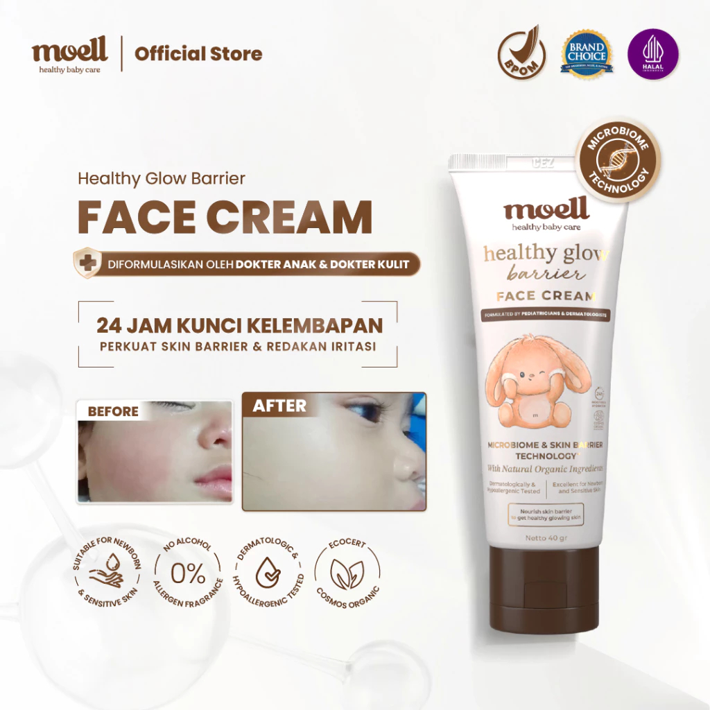 Moell Healthy Glow Barrier Face Cream 40gr