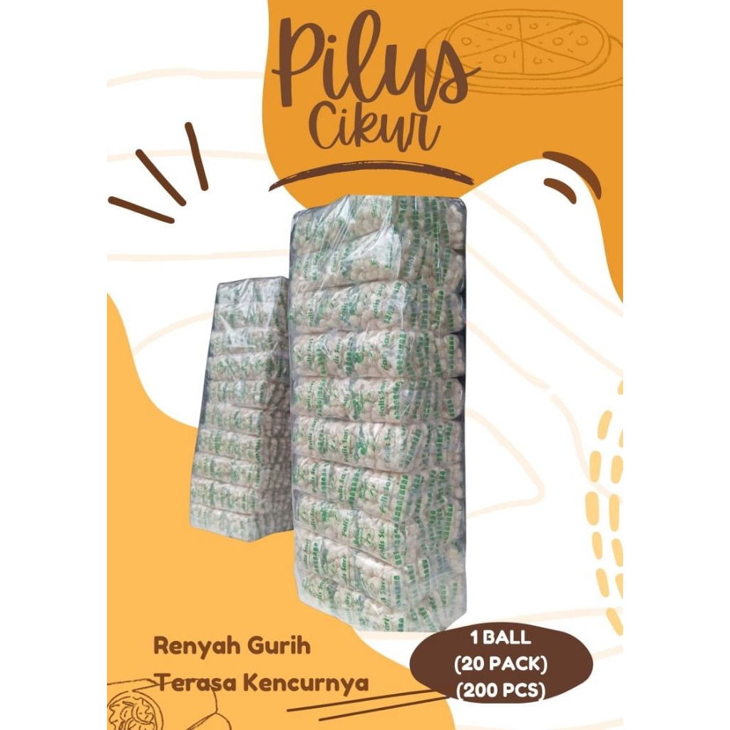 pilus cikur/pilus unyil 1bal 200pics