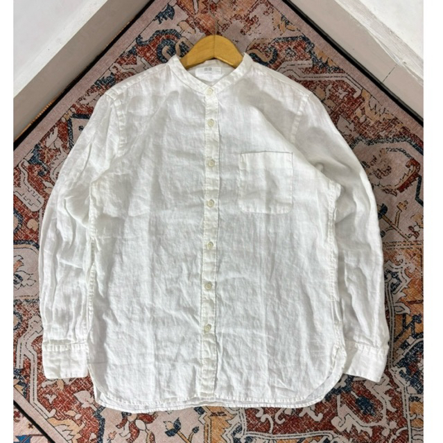 KEMEJA PANJANG UNIQ LO SHANGHAI PUTIH SECOND