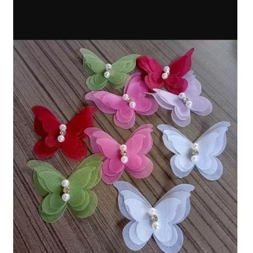 bunga organza 3d/bunga tempel