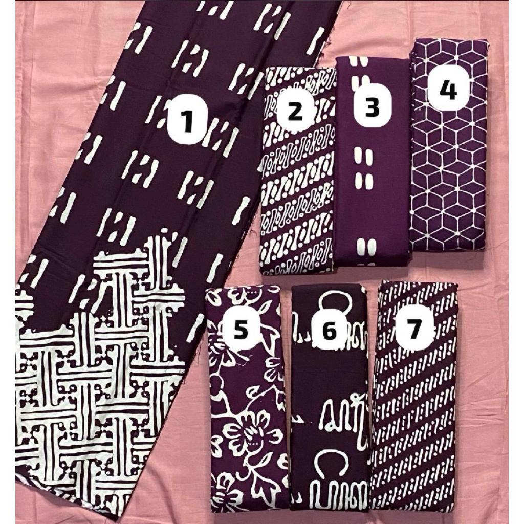 KAIN DAN SARUNG BATIK CAP (Series Burgundy) BATIK TASIKMALAYA