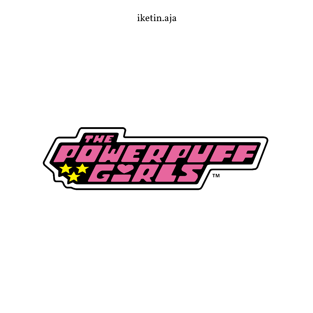 Stiker Powerpuff Girl/Stiker Helm/Anti air/Stiker satuan/Stiker Tumblr/Ukuran 5cm