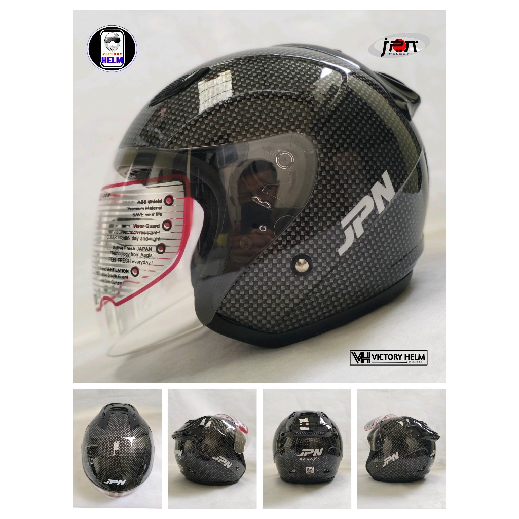 Helm Jpn galaxy Carbon series visor clear bening