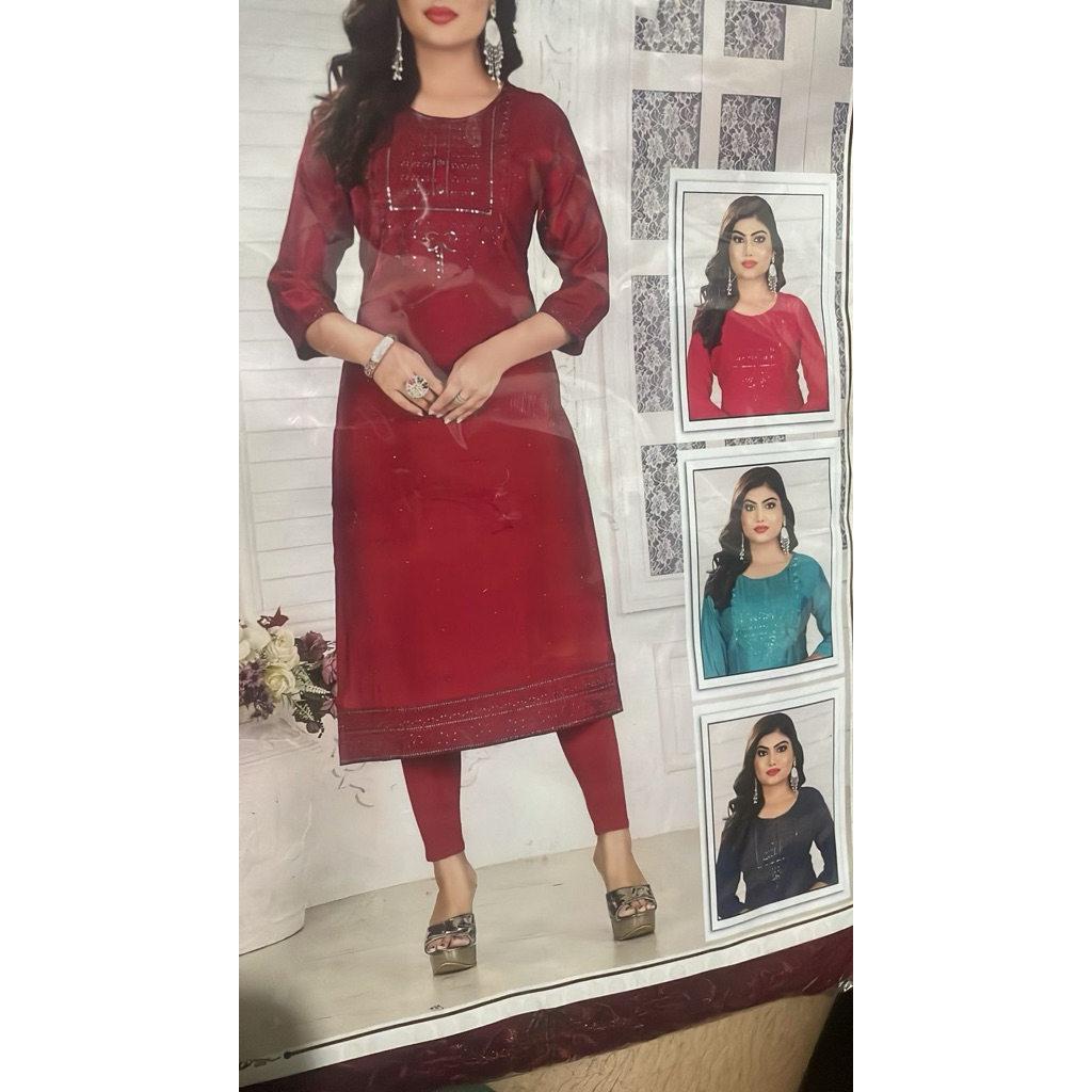 Atasan terbaru kurti dewasa baju india Promo ATASANBAJUINDIA U NECK Baju india + atasan KURTI SINGLE