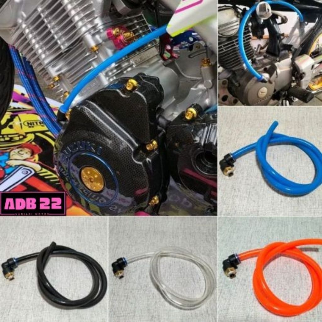Selang hawa kalter kiri cb gl mp tiger satria fu Manisan Selang Hawa Mesin kalter Magnet CB GL MP Te