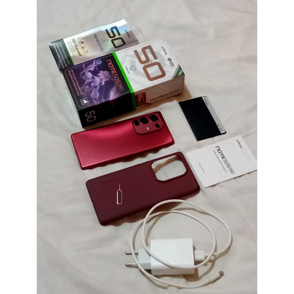 Infinix Note 50s 5G+ Second (Burgundy Red)