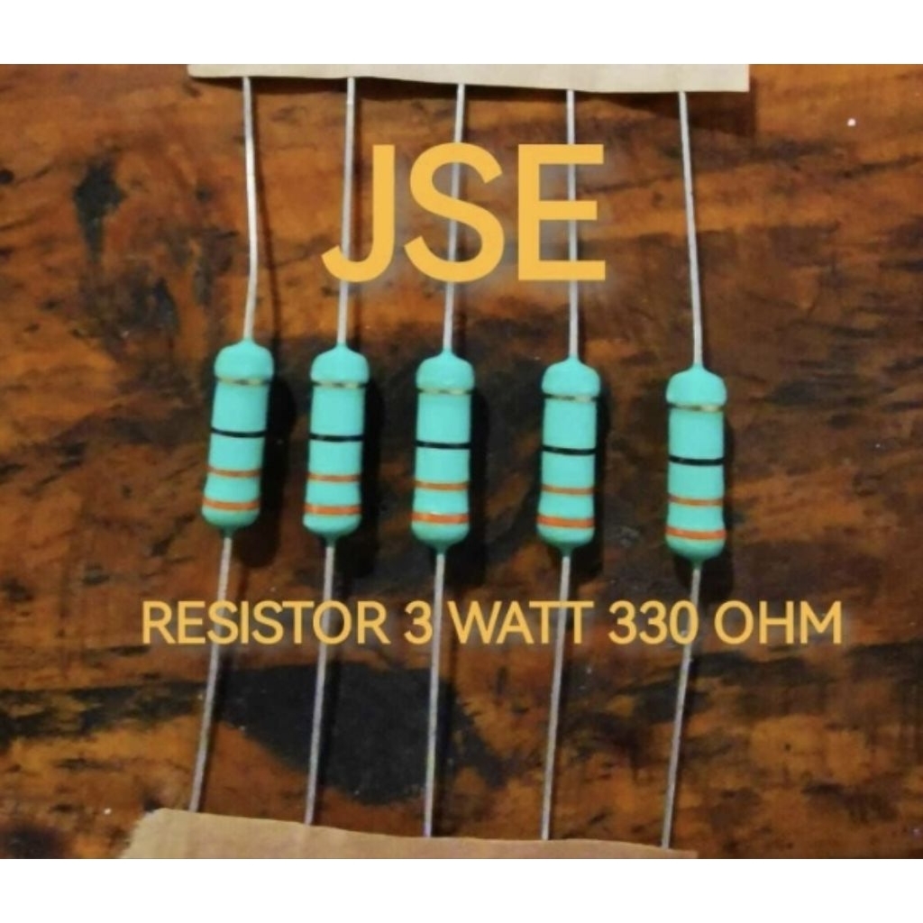 RESISTOR 3 WATT 330 OHM PER 5 PCS