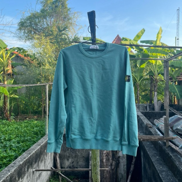 cn crewneck sweatshirt stone island original authentic rfid certilogo