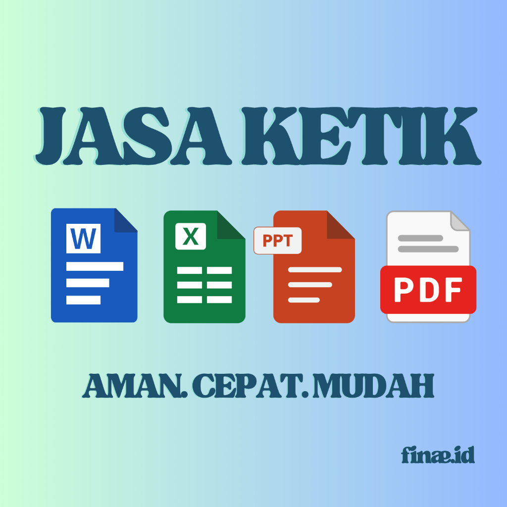 [Cepat dan Rapi] Jasa Ketik & Convert Dokumen Word, Excel, PDF, PPT Professional
