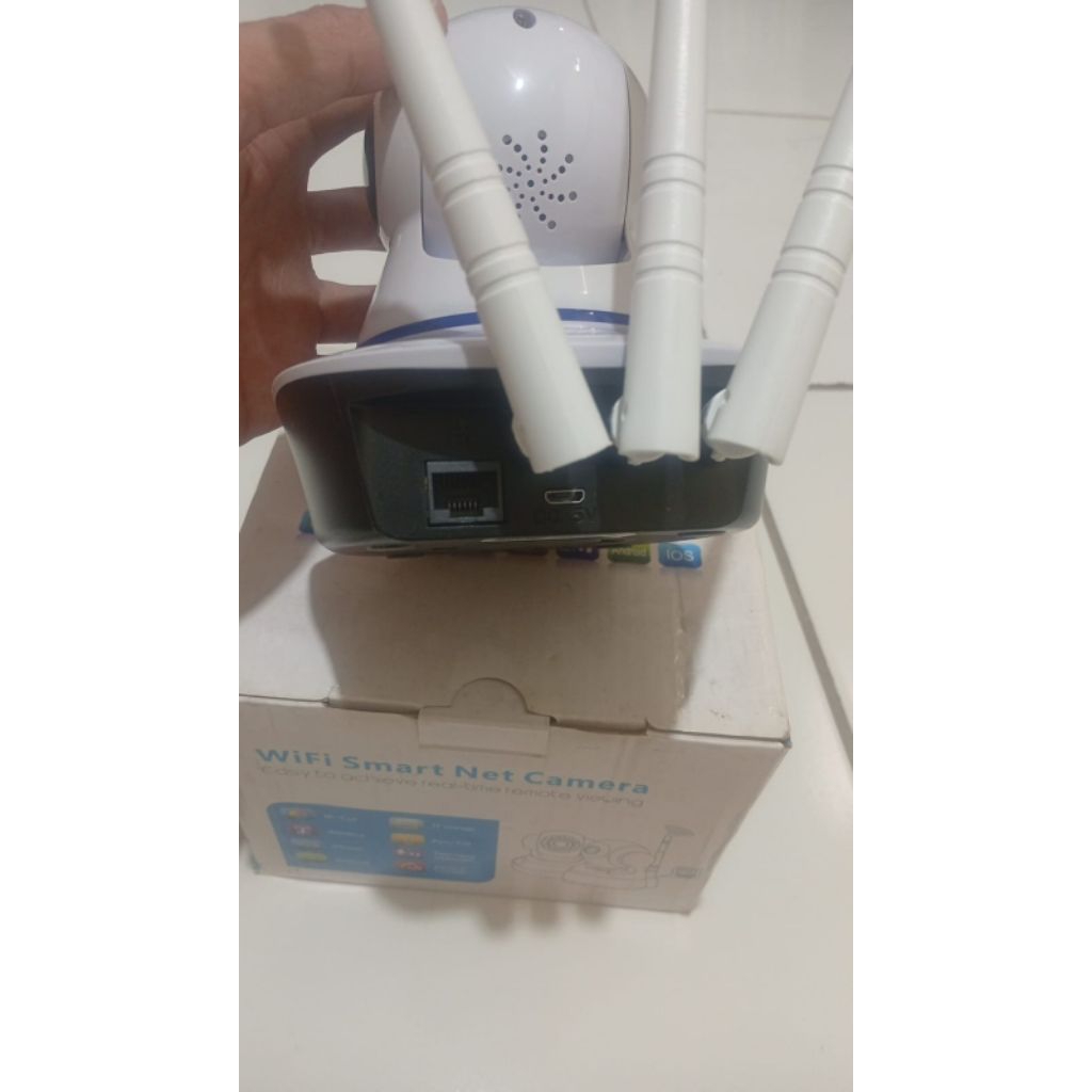 cctv kamera 3 antena V380 da lubang port LAN wifi wireless indoor