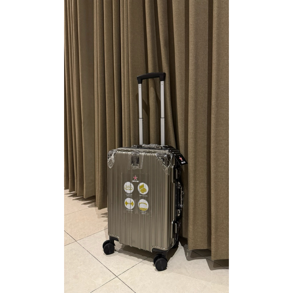 PRELOVED LIKE NEW KOPER SEKALI PAKAI 20” CABIN SIZE TSA LOCK PREMIUM GOLD COLOR