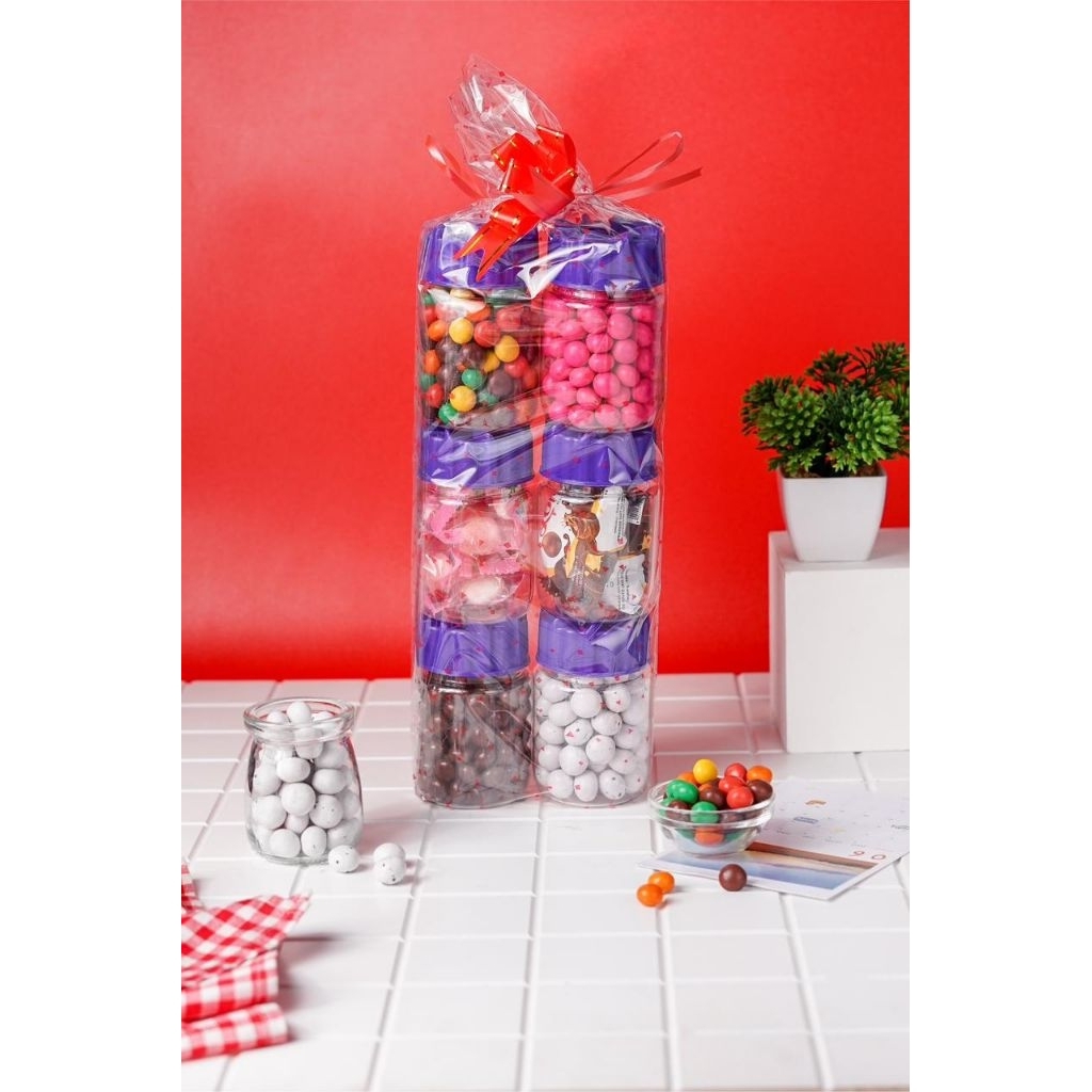 parcel coklat isi 6 toples